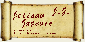Jelisav Gajević vizit kartica